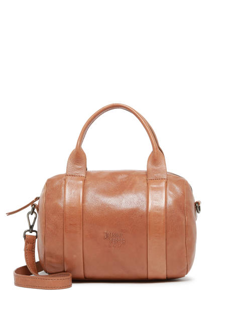 Sac Porté Main Smart Cuir Basilic pepper Marron smart BSMA08