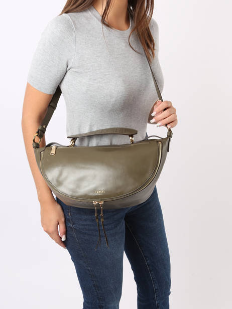 Sac Bandoulière M Origami Cuir Lancel Vert origami A12528 vue secondaire 1