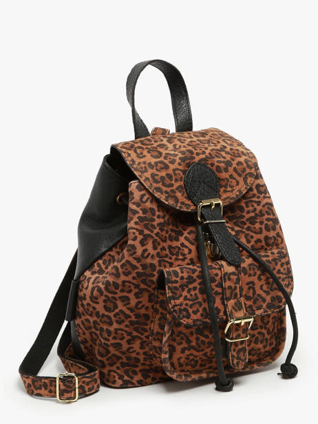 Sac à Dos Paul marius Noir leopard BAROULEO vue secondaire 2