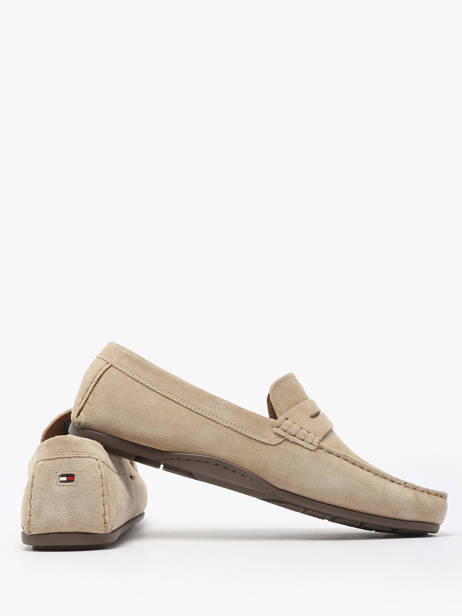 Mocassins En Cuir Tommy hilfiger Beige men 49980F7 vue secondaire 3