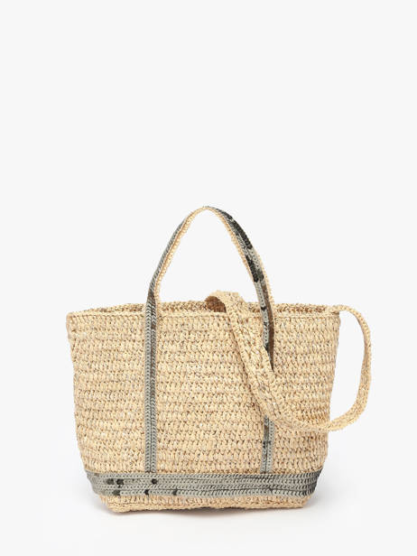 Sac Bandoulière Cabas Raphia Raphia Vanessa bruno Vert cabas raphia 30V40410 vue secondaire 4