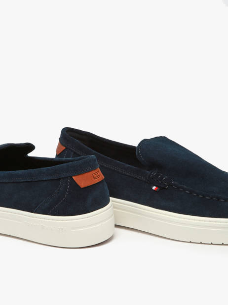 Mocassins En Cuir Tommy hilfiger Bleu men 5354DW5 vue secondaire 2