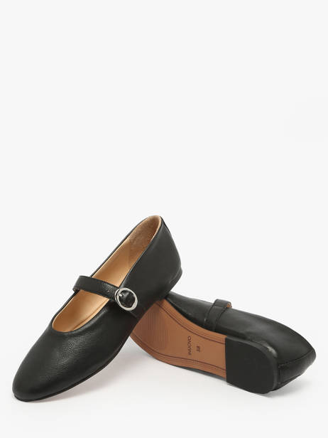 Ballerines Avec Brides En Cuir Inuovo Noir women C11003 vue secondaire 3