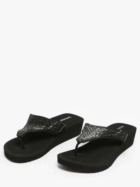 Nu-pieds à Talon Isotoner Noir women 94615 vue secondaire 1