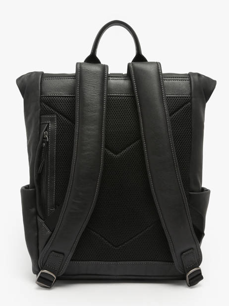 Sac à Dos Spider 2 Compartiments Cuir Etrier Noir spider ESPI8102 vue secondaire 4