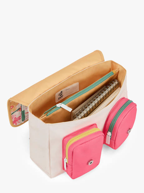 Cartable 1 Compartiment Hello hossy Beige cool kids 7 vue secondaire 3