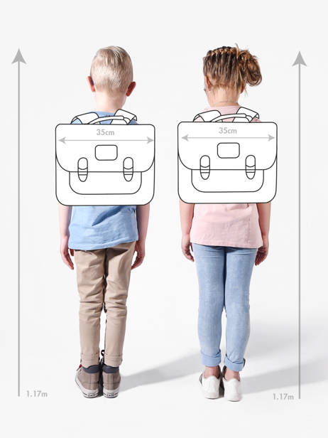 Cartable Tann's Bleu les fantaisies f 45274 vue secondaire 1