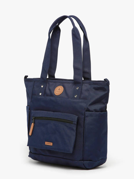 Sac Porté épaule A4 Adventurer Polyester Recyclé Cabaia Bleu adventurer TOTEBAGM vue secondaire 2