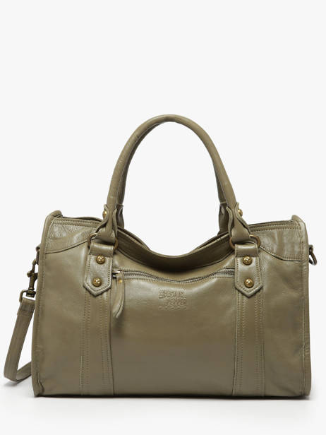 Sac Porté Main Cow Cuir Basilic pepper Vert cow BCOW22