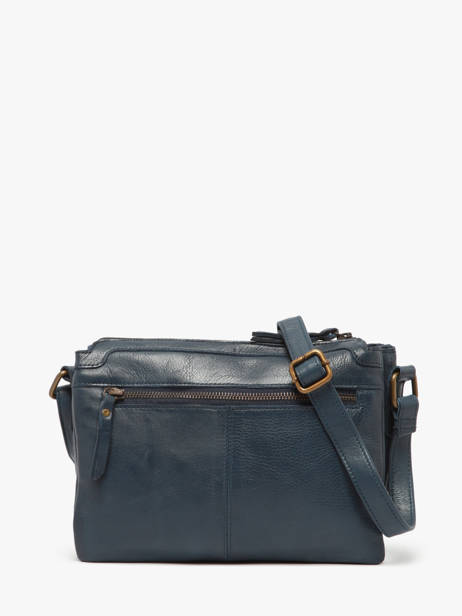 Sac Bandoulière Cow Cuir Basilic pepper Bleu cow BCOW83 vue secondaire 4