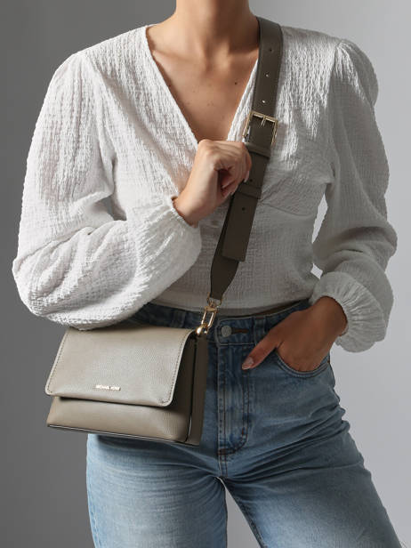 Sac Bandoulière Nessa Cuir Michael kors Beige nessa T5G8ZM1L vue secondaire 1