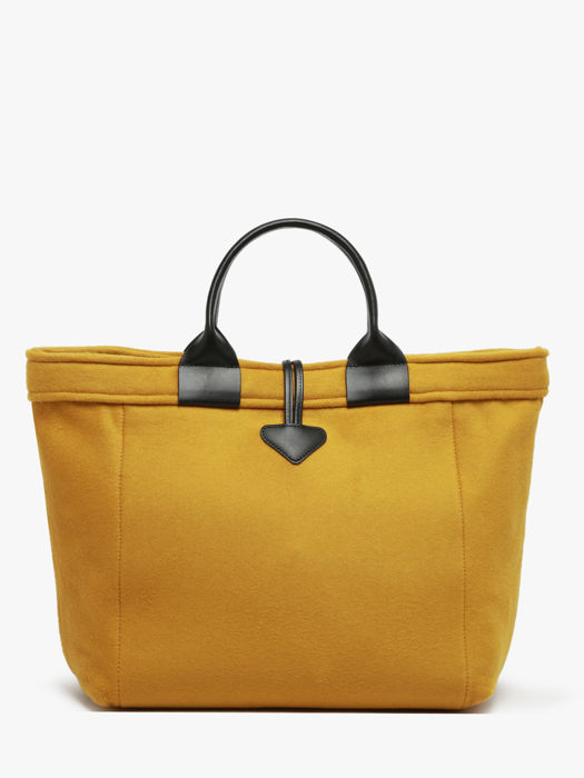 Longchamp Le roseau toile duffle coat Sacs porté main Jaune