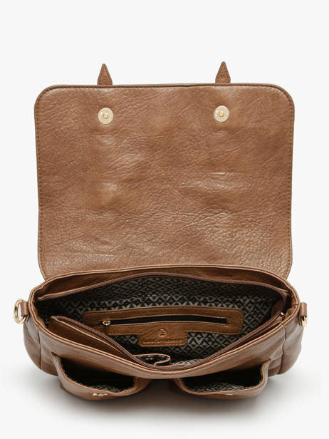 Sac Bandoulière Bride Lulu castagnette Marron bride ZAYANN vue secondaire 3