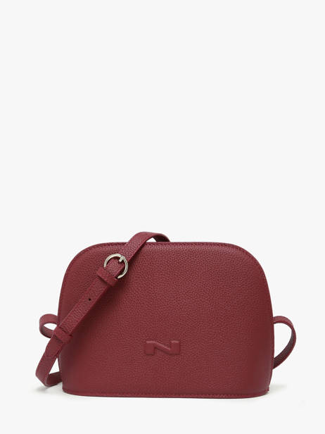 Sac Bandoulière Lilou Cuir Nathan baume Rouge egee 2