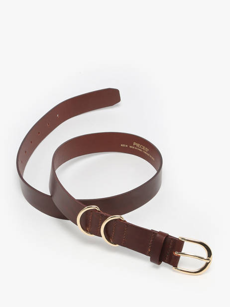 Ceinture Pieces Marron janni 17160106 vue secondaire 3