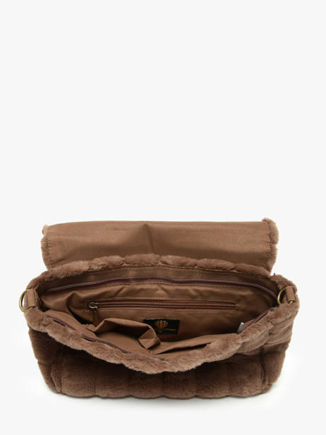 Sac Bandoulière Quadri Le voyage en panier Marron quadri AHP270 vue secondaire 4