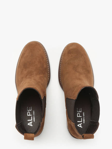 Bottines à Talon En Cuir Alpe Marron women 55311103 vue secondaire 3