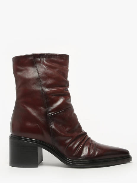 Bottines à Talon En Cuir Mjus Rouge women L39205