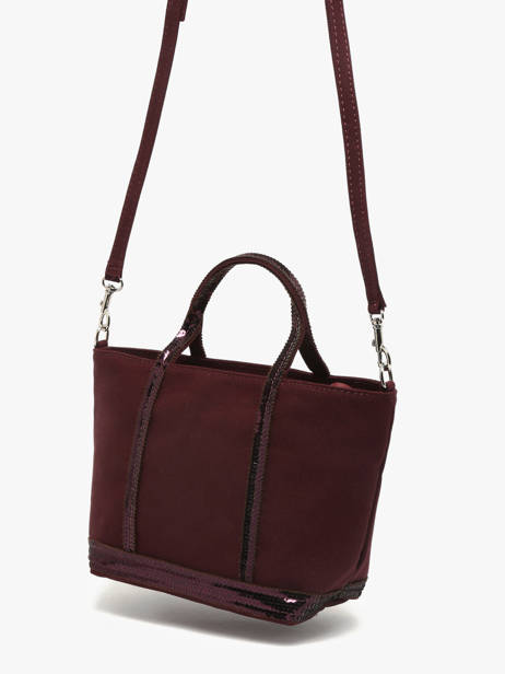 Sac Bandoulière Baby Cabas Paillettes Vanessa bruno Rouge cabas 1V40410 vue secondaire 2