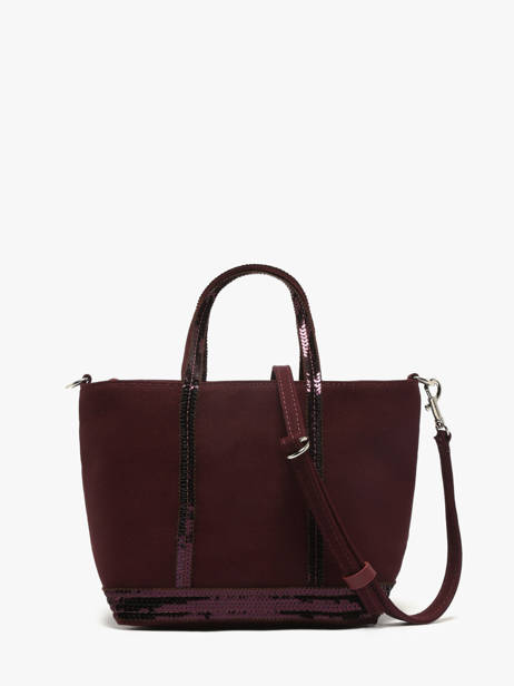 Sac Bandoulière Baby Cabas Paillettes Vanessa bruno Rouge cabas 1V40410 vue secondaire 4