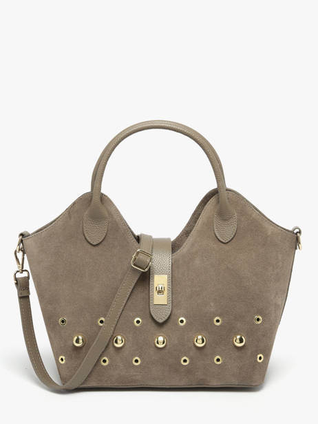 Sac à Main Velvet Studs Milano Marron velvet studs VS25092