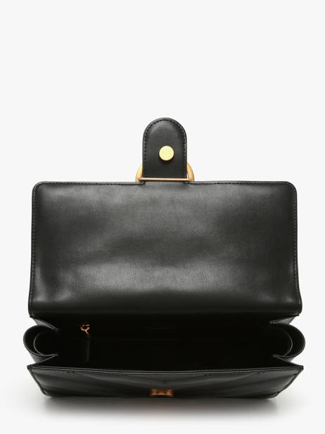 Sac Bandoulière Love Bag Icon Cuir Pinko Noir love bag icon 4549A2OS vue secondaire 3