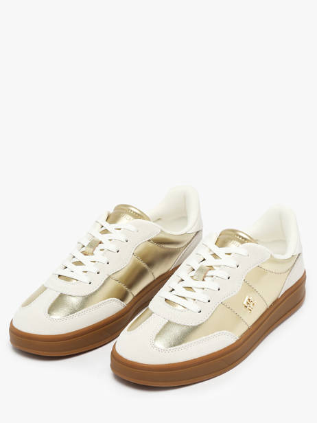 Sneakers En Cuir Tommy hilfiger Or women 90260HT vue secondaire 1