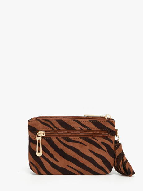 Porte-monnaie Miniprix Marron africa F5032 vue secondaire 2