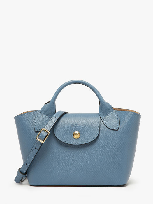 Longchamp Epure Sacs porté travers Bleu