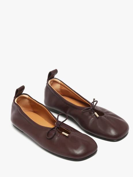 Ballerines En Cuir Alohas Marron women 10030302 vue secondaire 1