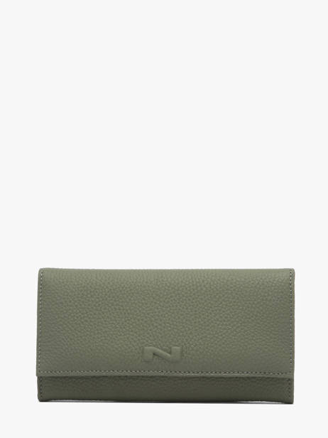 Portefeuille N City Continental Cuir Nathan baume Vert original n 185N