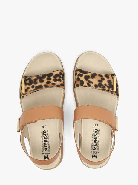 Sandales En Cuir Mephisto Marron women P5148854 vue secondaire 3