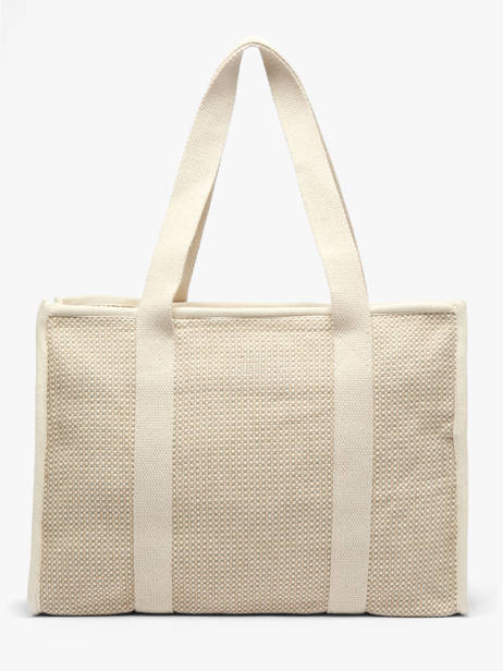 Sac Porté épaule Tressage Coton Hindbag Beige tressage TS vue secondaire 4