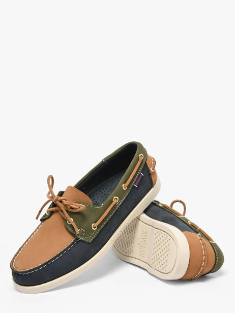 Chaussures Bateau En Cuir Sebago Multicolore men 7111M2W vue secondaire 2