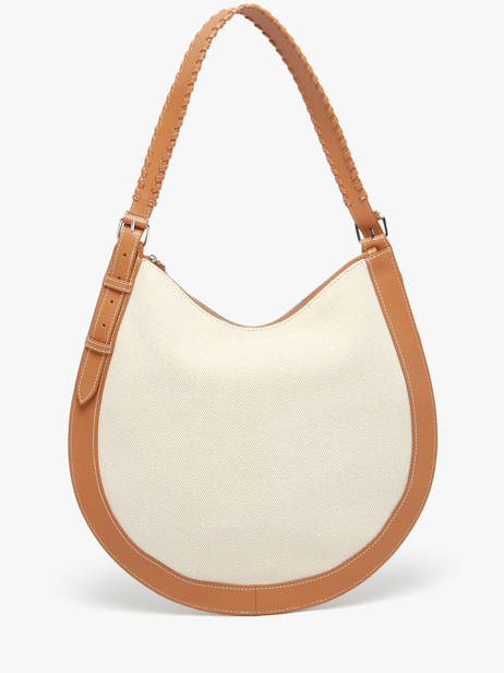 Sac Le Hobo M Escapade Cuir Et Coton Paul marius Beige escapade HOBOMESC vue secondaire 5