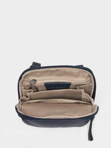 Sac Bandoulière S Foulonné Cuir Etrier Bleu foulonne EFOU728S vue secondaire 3