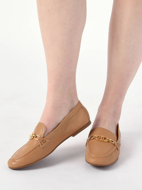 Mocassins Averi En Cuir Lauren ralph lauren Beige women 83498310 vue secondaire 4